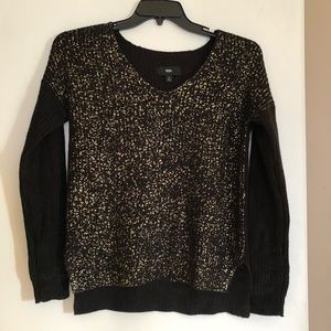Mossimo Black and Gold Flake Sweater